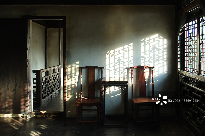 同里古镇耕乐堂环秀阁室内图片素材