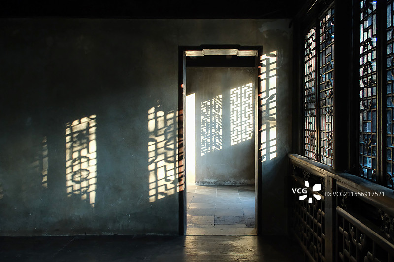 同里古镇耕乐堂环秀阁室内图片素材