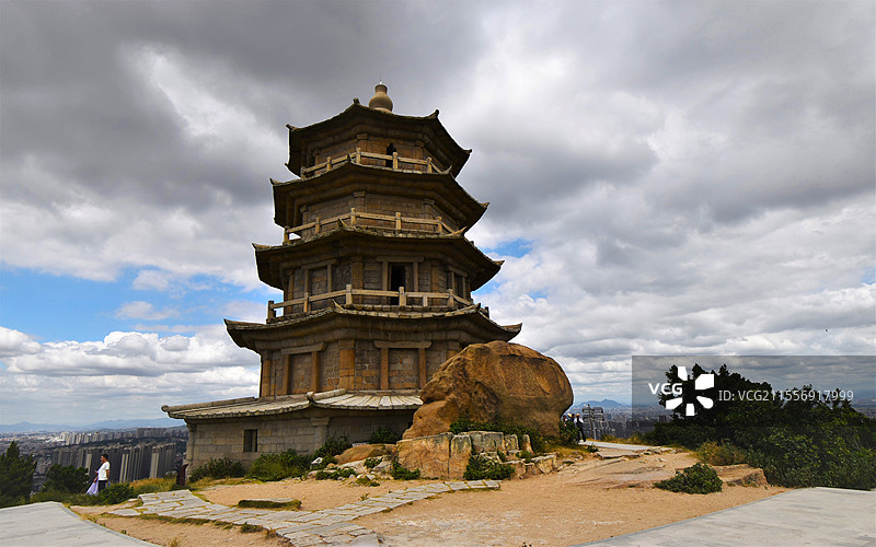 海丝泉州-—石观沧海07。《世界遗产名录》“泉州：宋元中国的世界海洋商贸中心”项目--万寿塔图片素材
