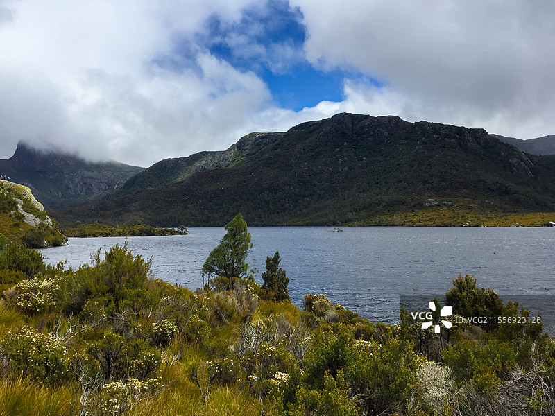 澳大利亚塔斯马尼亚摇篮山—圣克莱尔湖风景图片素材