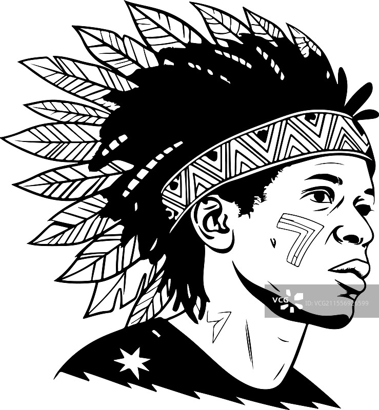 抽象部落剪影图片素材