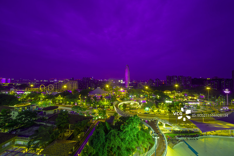 泸州酒城乐园夜景图片素材