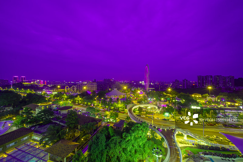 泸州酒城乐园夜景图片素材