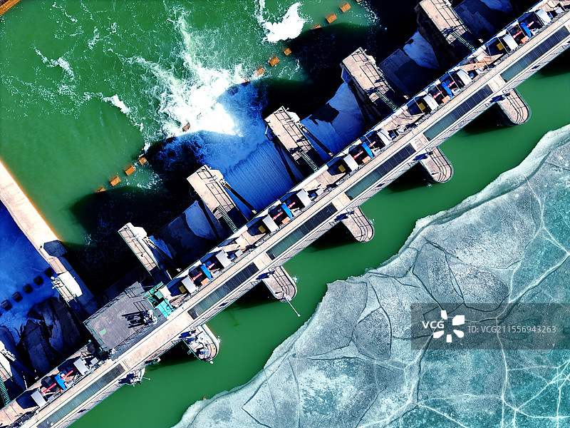 落坡岭水库水闸大坝图片素材