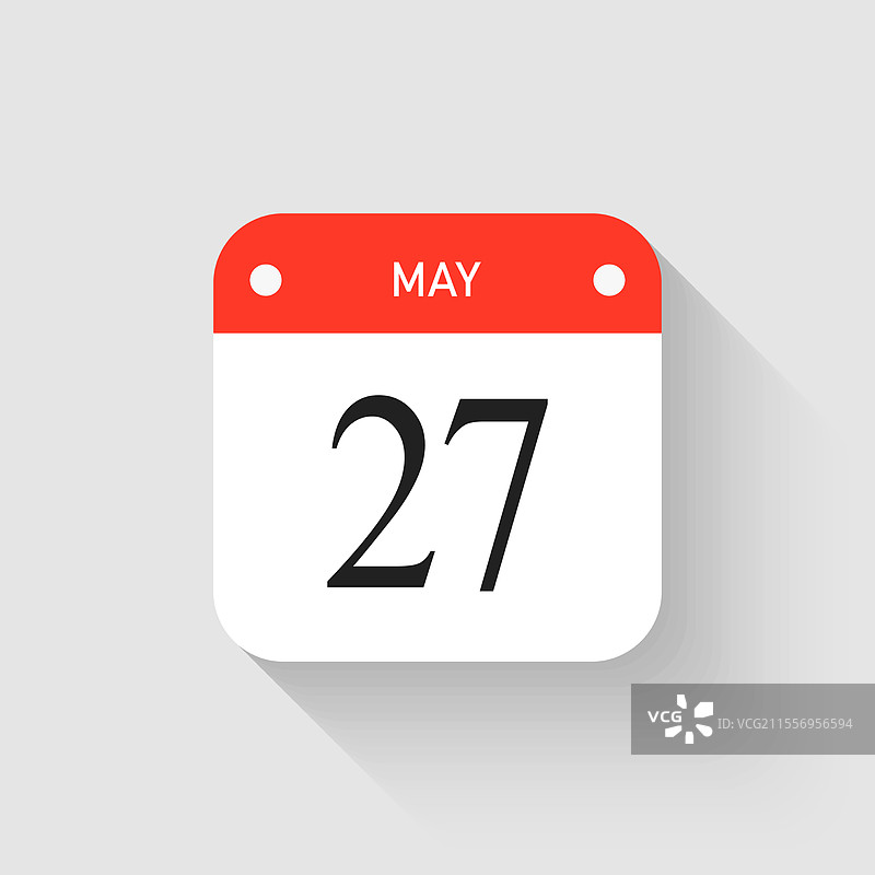 图标页面日历 - 5月27日图片素材