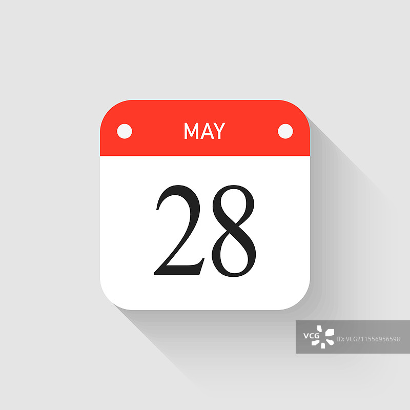 图标页面日历 - 5月28日图片素材