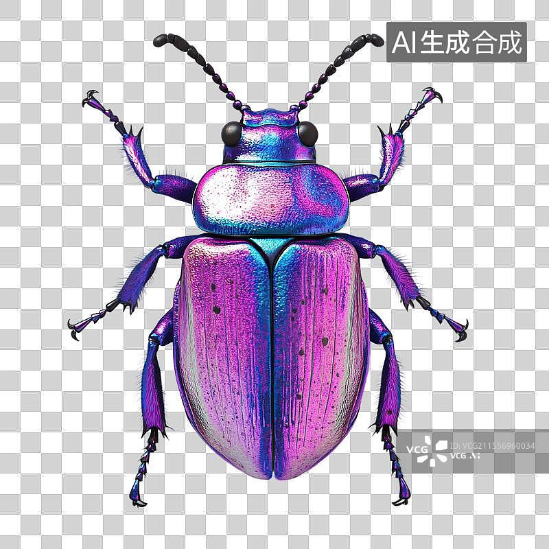 【AI数字艺术】彩色金龟子图片素材