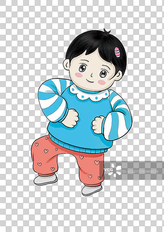 可爱的跺脚小孩子素材图片素材