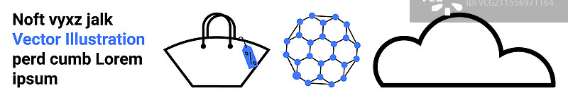 时尚手袋的分子结构图图片素材