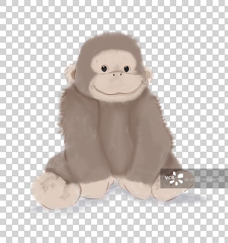 猩猩玩偶免抠元素图片素材