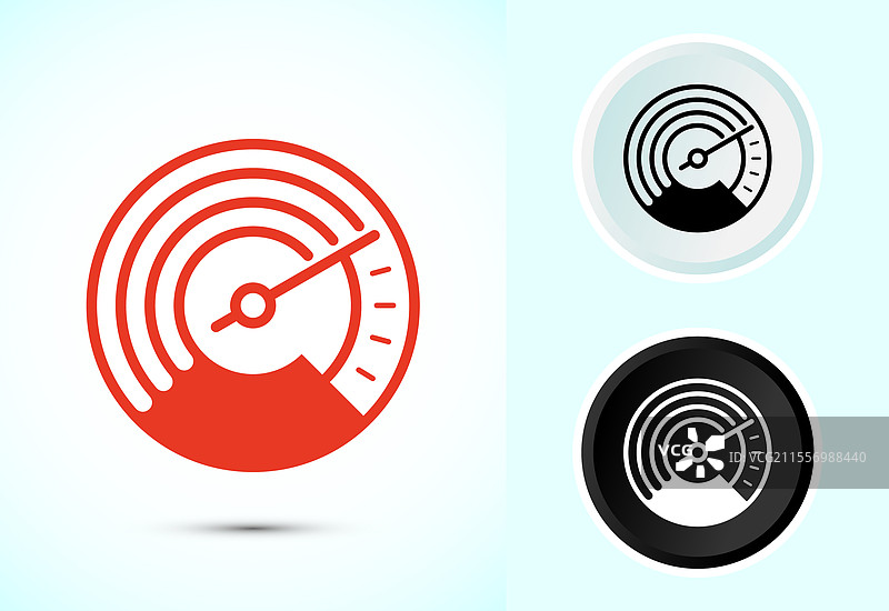 速度计图标设计 速度指示标志图片素材