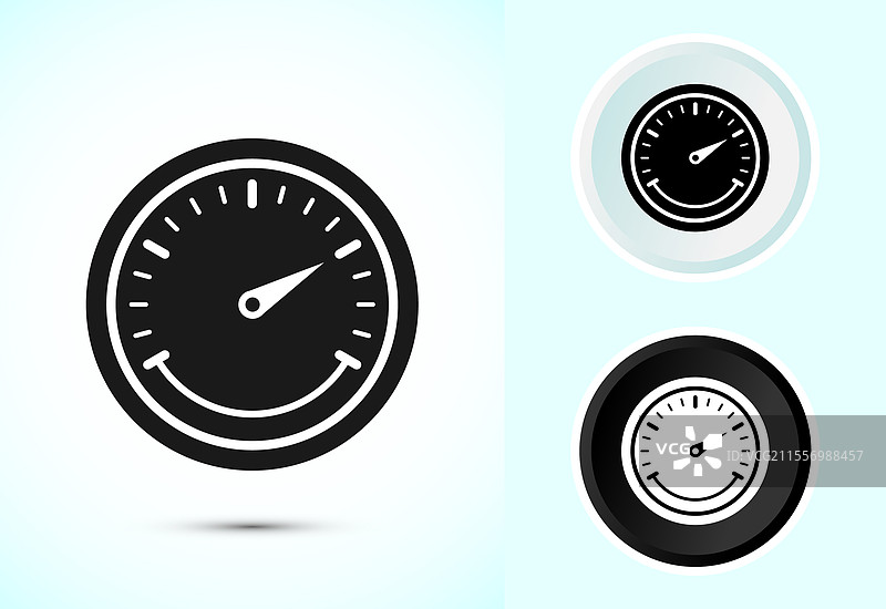 速度计图标设计 速度指示标志图片素材