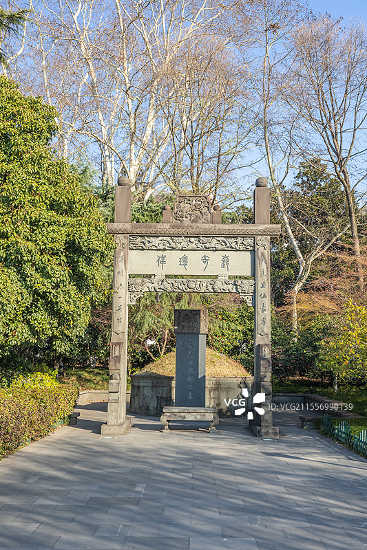 西湖边武松墓图片素材
