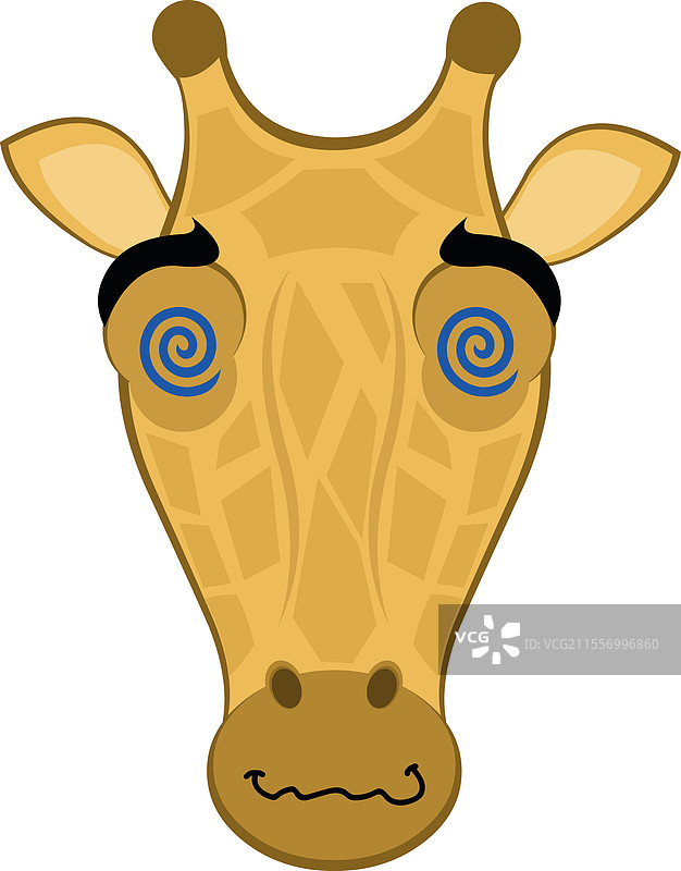 被催眠的长颈鹿图片素材