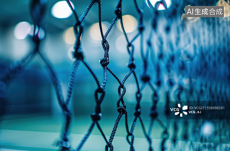 【AI数字艺术】羽毛球拦网背景图片素材