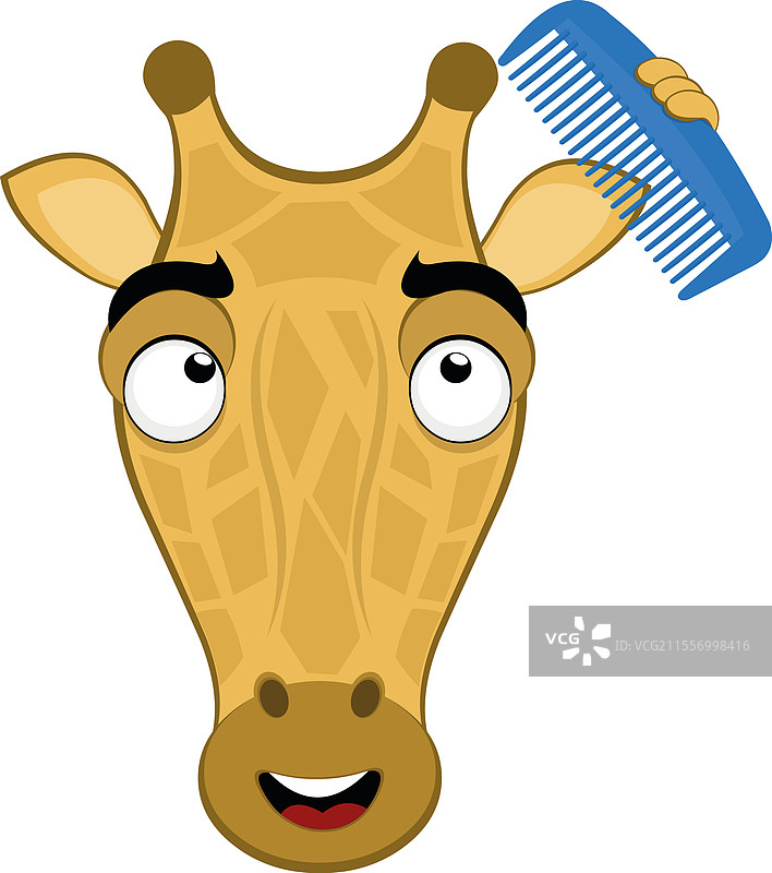 长颈鹿梳子图片素材