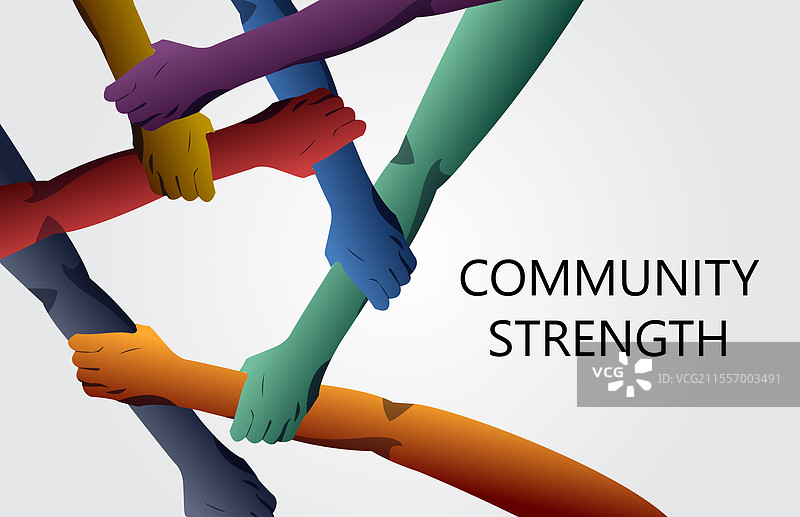 归属感与包容性概念，体现多样性的团结图片素材