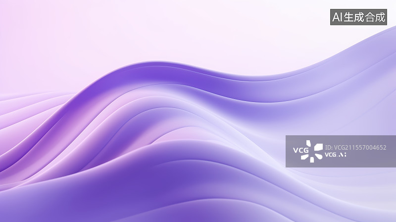 【AI数字艺术】紫色渐变波动抽象科技线条背景图片素材