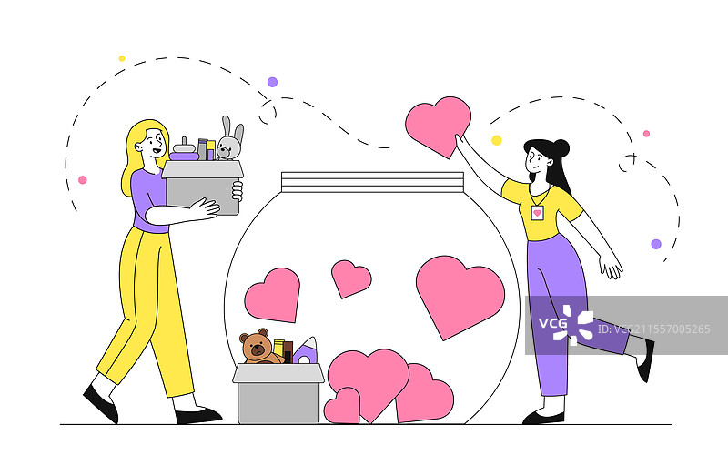 慈善捐赠概念图片素材