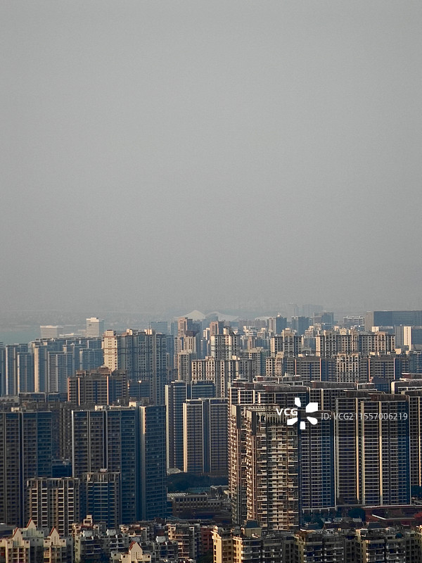 厦门磨心山视角城市风光图片素材