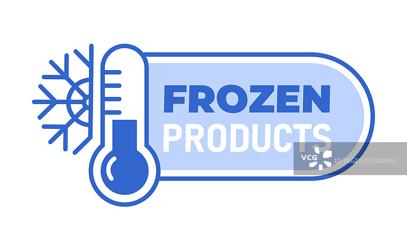 冷冻产品标签设计图片素材