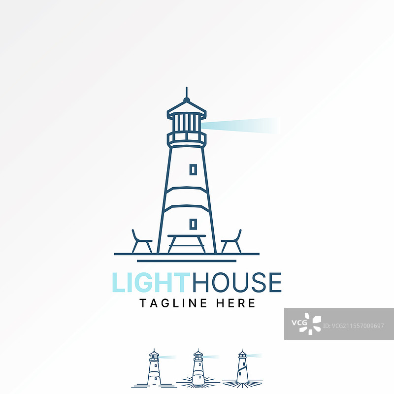 海滩灯塔光线船只岛屿桌子椅子图片素材