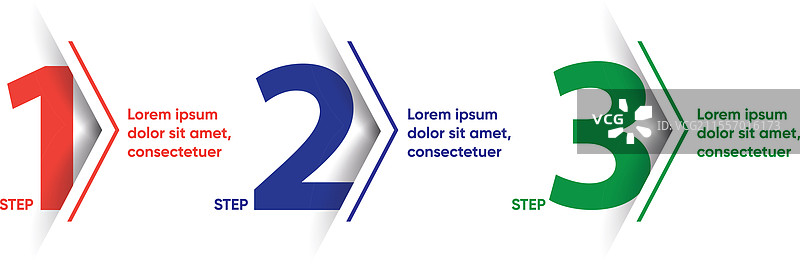 可编辑的步骤1 2 3信息图表图片素材