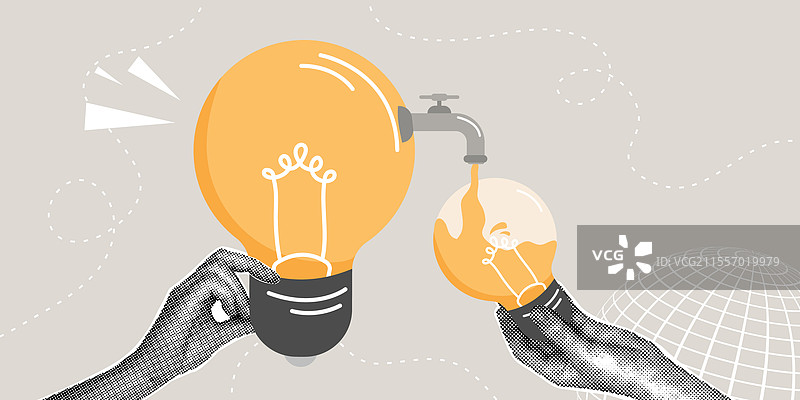 时尚的半色调拼贴概念转移图片素材