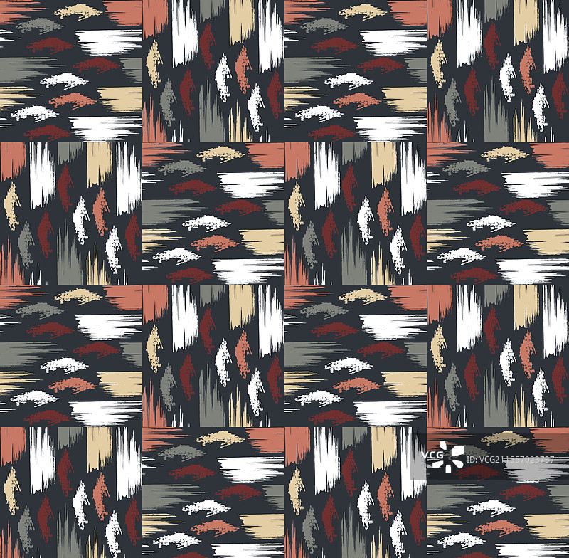 明亮的抽象几何无缝图案图片素材