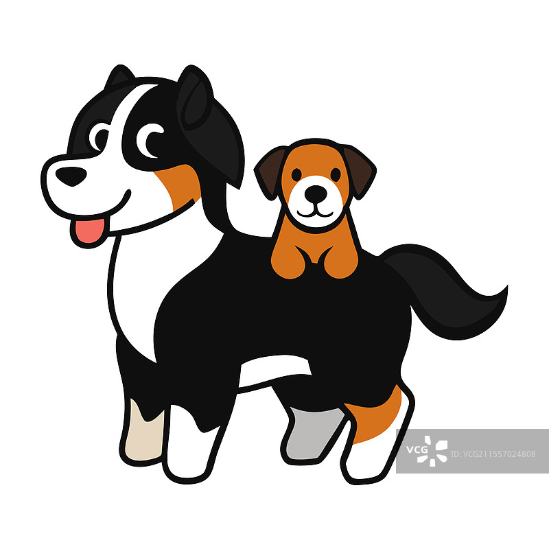 有趣的伯恩山犬艺术作品图片素材