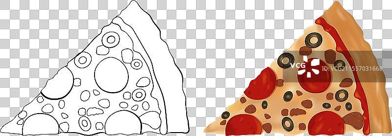 一片意大利香肠披萨图片素材