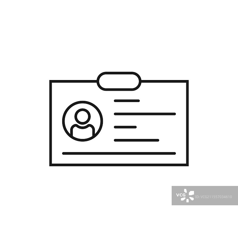 平面风格的驾驶执照图标身份证图片素材