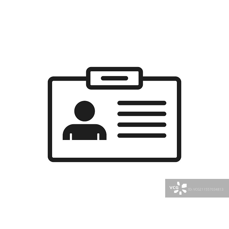 平面风格的驾驶执照图标识别图片素材