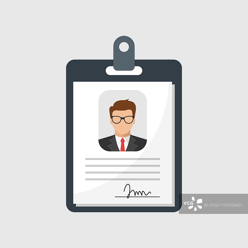 平面风格的驾驶执照图标识别图片素材