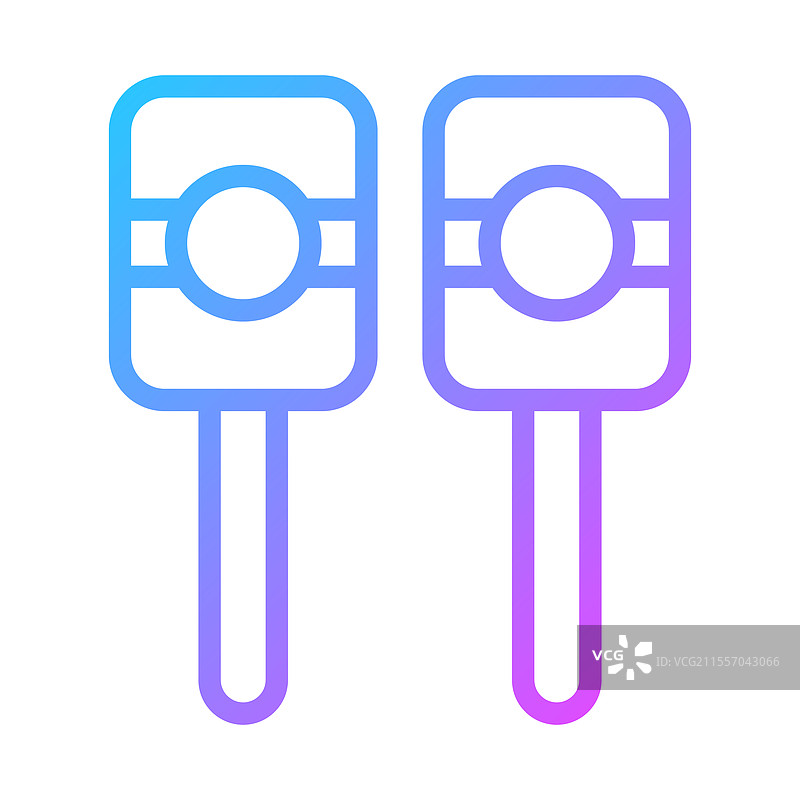 两个带渐变效果的马拉卡斯图片素材