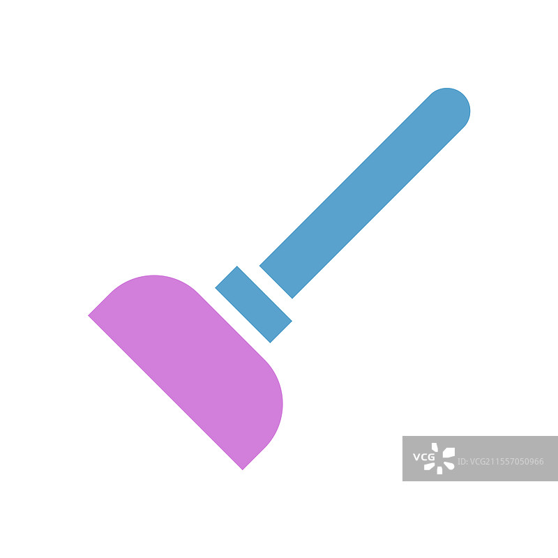 极简风格的粉色和蓝色刮水器清洁图片素材