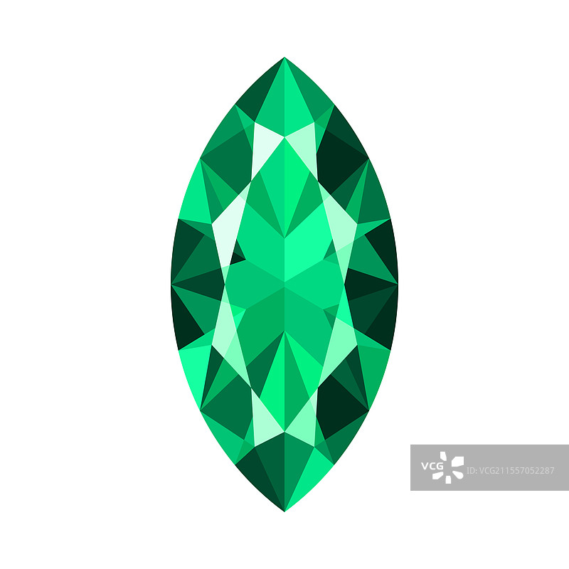 白色背景上的马尔基斯切割翡翠图片素材