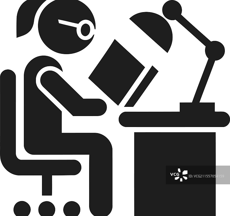 书桌学习图标图片素材