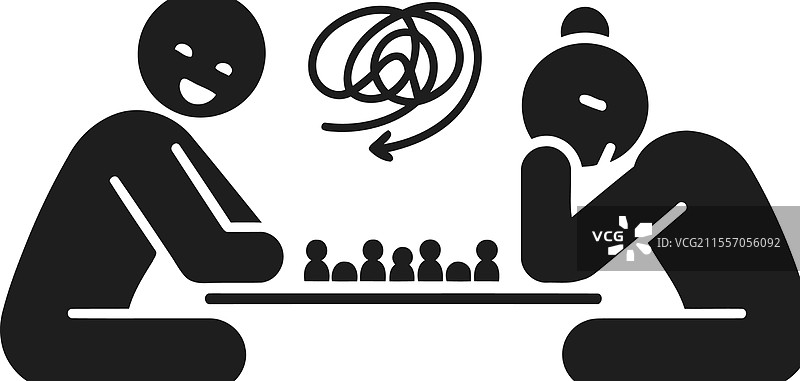 令人困惑的国际象棋游戏图标图片素材