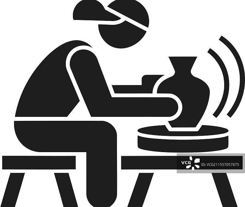 手工陶艺制作图标图片素材