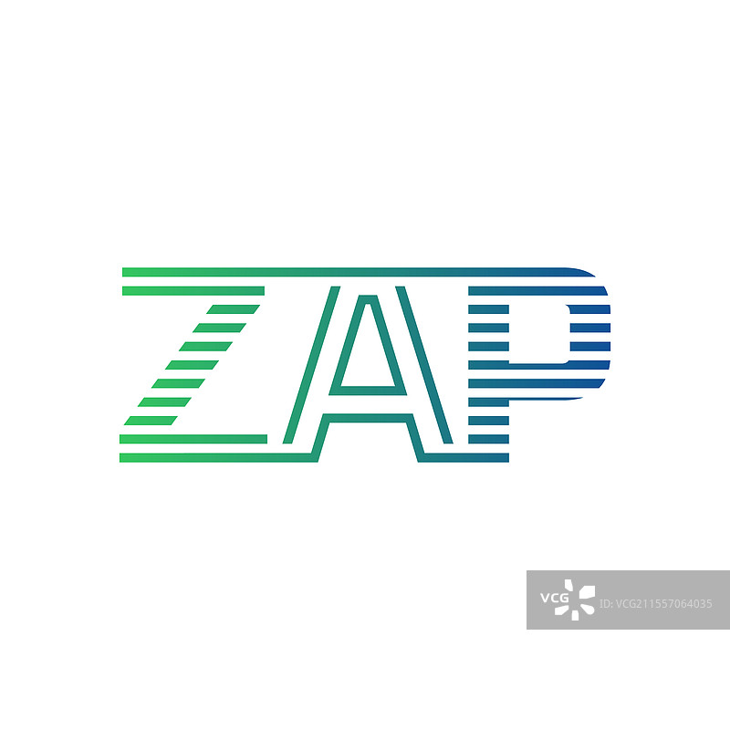 现代的zap标志设计，字母zap，极简风格图片素材