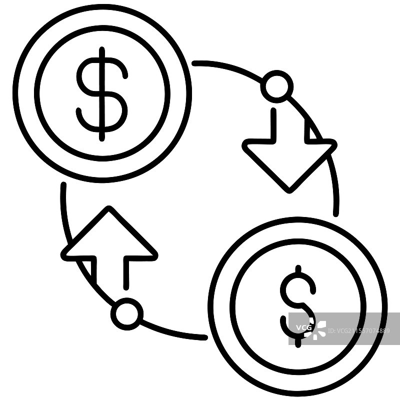 货币兑换图标图片素材