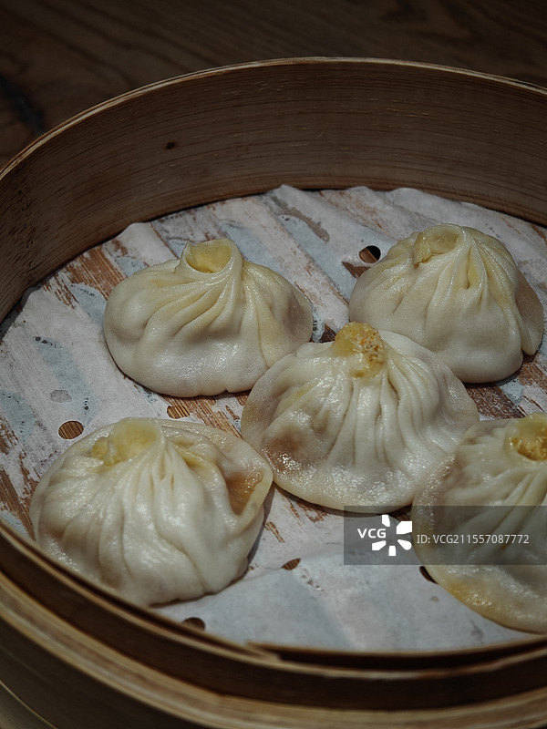 蟹粉小笼包图片素材