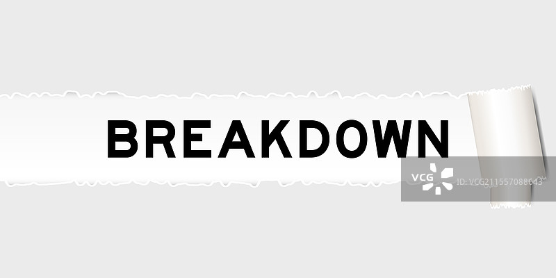 撕裂的灰色纸张背景，上面有文字图片素材