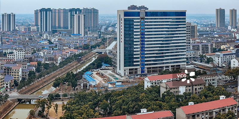 汨罗市 九章路 归义镇 汨罗江 岳阳 城市图片素材