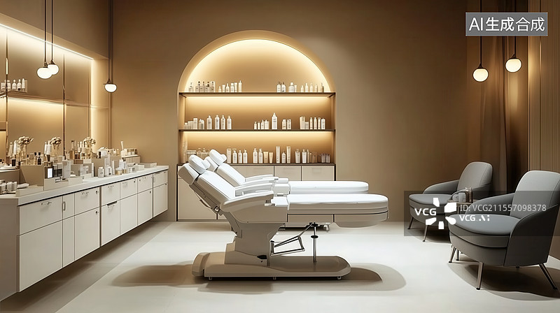 【AI数字艺术】高级美容院舒适空间图片素材