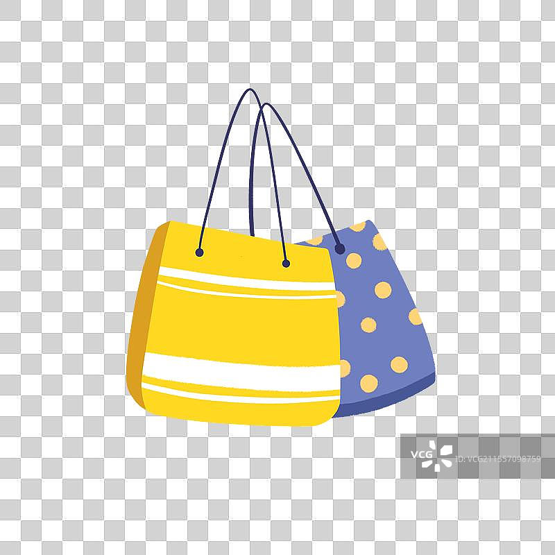 卡通手绘购物袋礼品袋图片素材