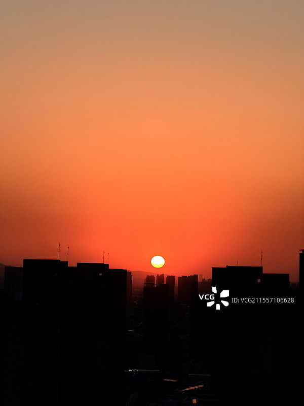 夕阳光影图片素材