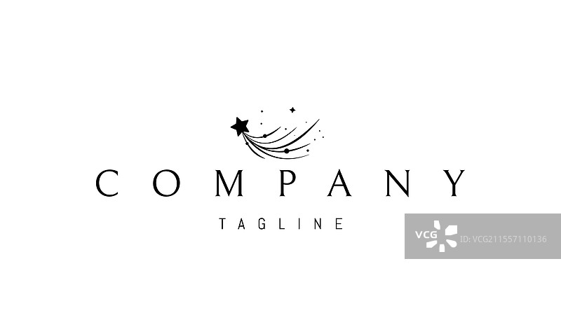 带有飞翔抽象图像的标志图片素材