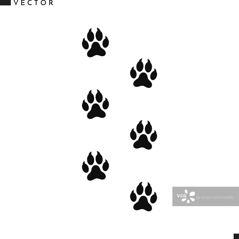 狼爪印图片素材